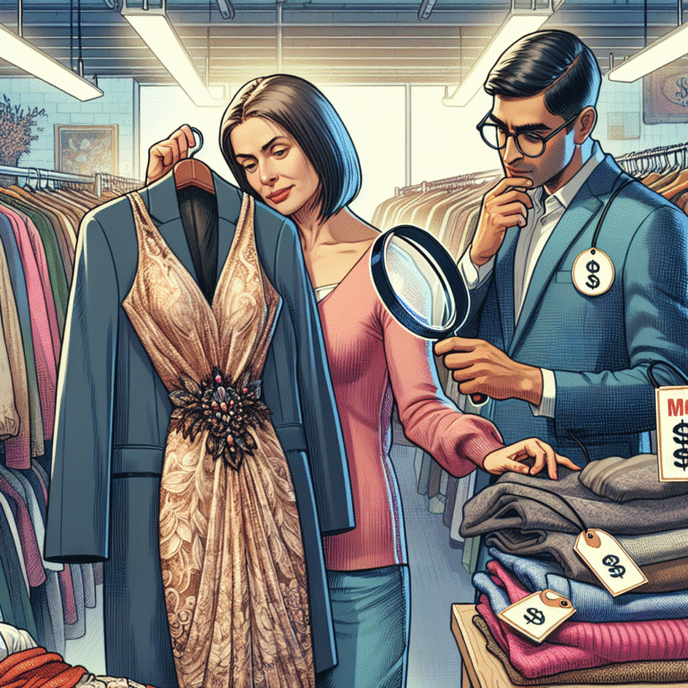 how to find designer clothes in thrift shops